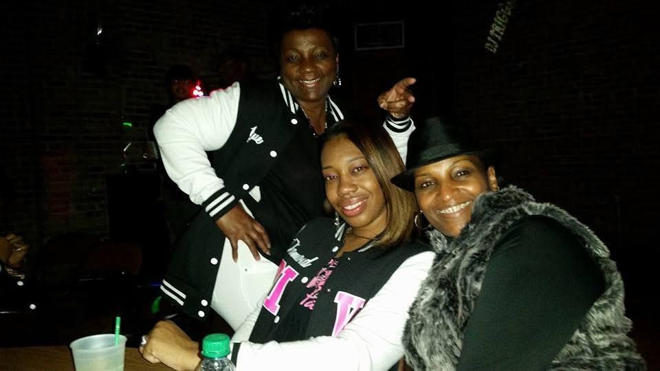 Three PPD sisters at an evening gathering.